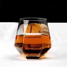 Old Fashioned Hex Clear Glass Cup for Whisky Drinking with a Heatresistant